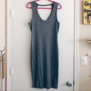 Plus size ribbed dress